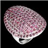 Image 1 : Natural Unheated Round Rhodolite Garnet Ring
