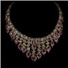 Image 1 : Natural Top Red Ruby & Fancy Sapphire 728 Cts Necklace