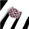 Image 3 : Natural Rhodolite Garnet & Tanzanite Ring