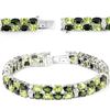 Image 1 : NATURAL CHROME DIOPSIDE, PERIDOT BRACELET