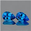 Image 1 : Natural AAA Swiss Blue Topaz Pair{Flawless-VVS1}