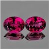 Image 1 : Natural Raspberry Pink Rhodolite Garnet Pair - FL