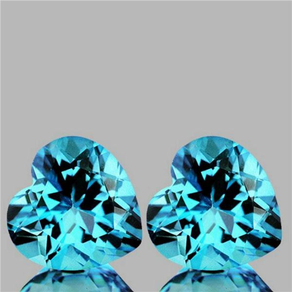 Natural Sky Blue Topaz Pair [Flawless-VVS]