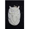 Image 1 : Hand Carved Antler Owl Pendant