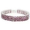 Image 2 : Natural Unheated Pink Rhodolite Garnet Bracelet