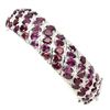 Image 1 : Natural Raspberry Rhodolite Garnet 206.20 Ct Bangle