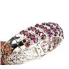 Image 2 : Natural Raspberry Rhodolite Garnet 206.20 Ct Bangle