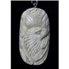 Image 1 : Hand Carved Antler Horse & Eagle Pendant