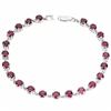 Image 1 : Natural Unheated Rhodolite Garnet Bracelet