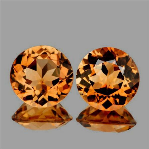 Natural Champagne Imperial Topaz Pair{Flawless-VVS1}
