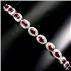 Image 2 : Natural Pigeon Blood Red Ruby Bracelet