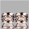 Image 1 : Natural Peach Pink Morganite Pair[Flawless-VVS]