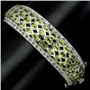 Image 1 : Natural Unheated Oval Green Peridot Bangle