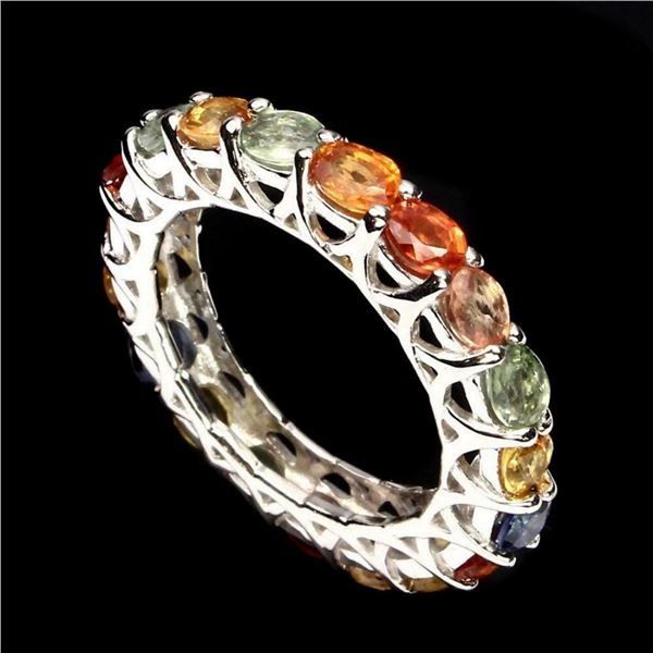 Natural Top Fancy Colors Sapphire Ring