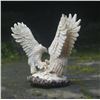 Image 5 : Hand carved Antler 3D Landing Eagle Pair