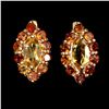 Image 1 : Natural Top Rich Yellow Citrine Earring