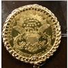 Image 2 : 1900 $20 Liberty Gold in 14kt. Rope Bez