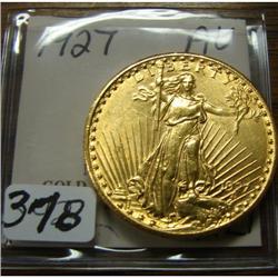 1927 $20.00 Saint Gaudens AU