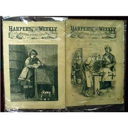 Ten Harper's Weekly Journals