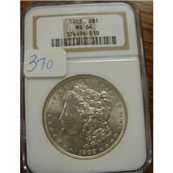 1903 Morgan Silver MS64 NGC