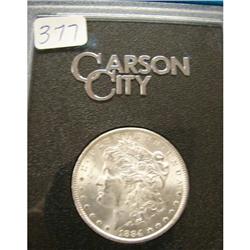 1884 Carson City Silver Dollar BU
