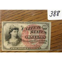 1869-75 4th Issue 10 Ct. Fract.Currency