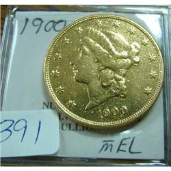 1900 $20.00 Liberty Gold Coin