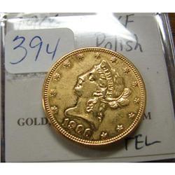 1906 $10.00 Liberty Gold Coin XF