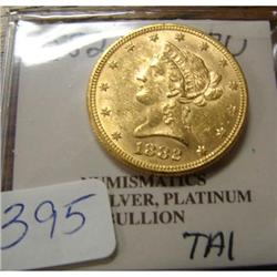 1882 $10.00 Liberty Gold Coin BU