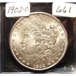 1902-O Morgan Silver Dollar BU