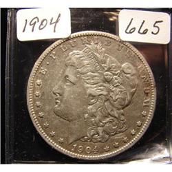 1904 Morgan Silver Dollar VF