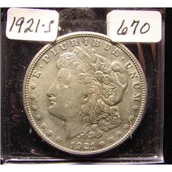 1921-S Morgan Silver Dollar XF