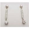 Image 1 : Diamond drop earrings; 1.6 twt