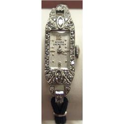 Lady's Nevada Grenchen Platinum Watch