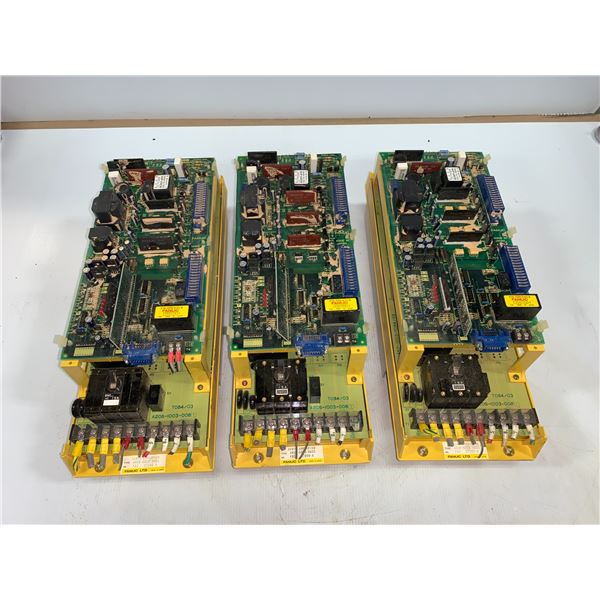 (3) Fanuc A06B-6058-H005 Servo Amplifier