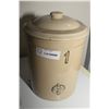 Image 1 : MINT MEDICINE HAT POTTERY 1 GALLON OPEN CROCK & LID