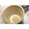 Image 3 : MINT MEDICINE HAT POTTERY 1 GALLON OPEN CROCK & LID