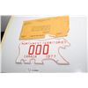 Image 1 : NOS 1977 NWT NORTHWEST TERRITORIES LICENSE PLATE