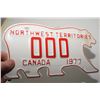 Image 2 : NOS 1977 NWT NORTHWEST TERRITORIES LICENSE PLATE