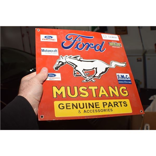 MUSTANG FORD PORCELAIN STEEL SIGN