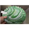 Image 1 : GREEN AND WHITE SWIRL PLATE WESTMORELAND ?