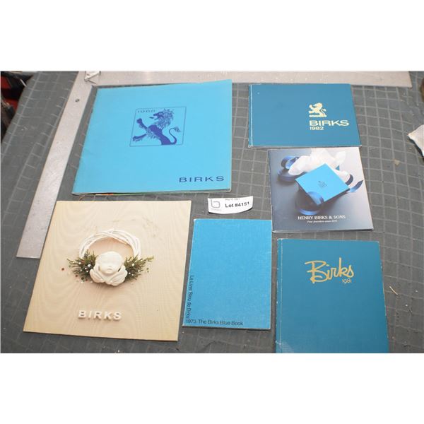 VINTAGE LOT OF BIRKS JEWELRY CATALOGS ROLEX GUCCHI WATCHES GOLD