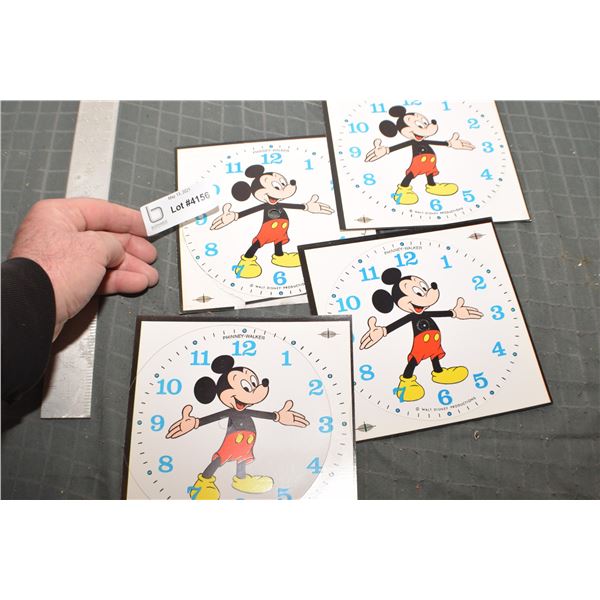 WALT DISNEY CLOCK FACE CARDBOARD DECALS