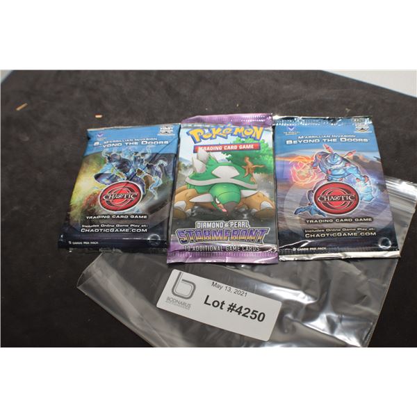 POKEMON SEALED PACKS TRADING CARDS AND CHAOTIC CARDS