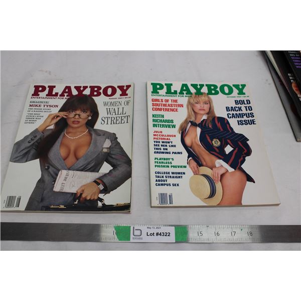 (2X THE MONEY) August and October 1989 Playboys