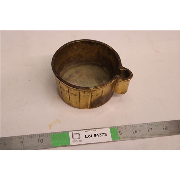 Heavy Brass Container Made in Canada