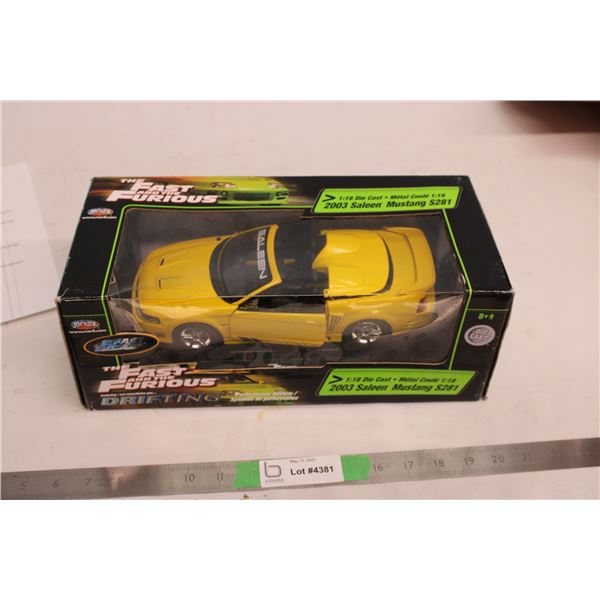 1:18 Scale Fast and Furious 2003 Saleen Mustang S281