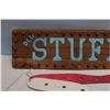 Image 3 : Wooden Sock Stretchers Old Stuff Sign