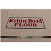 Image 1 : Robin Hood Flour Sign 20" x 9" Enamel Sign