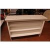 Image 1 : White Wooden Shelf Display 50" x 14" x 35" High